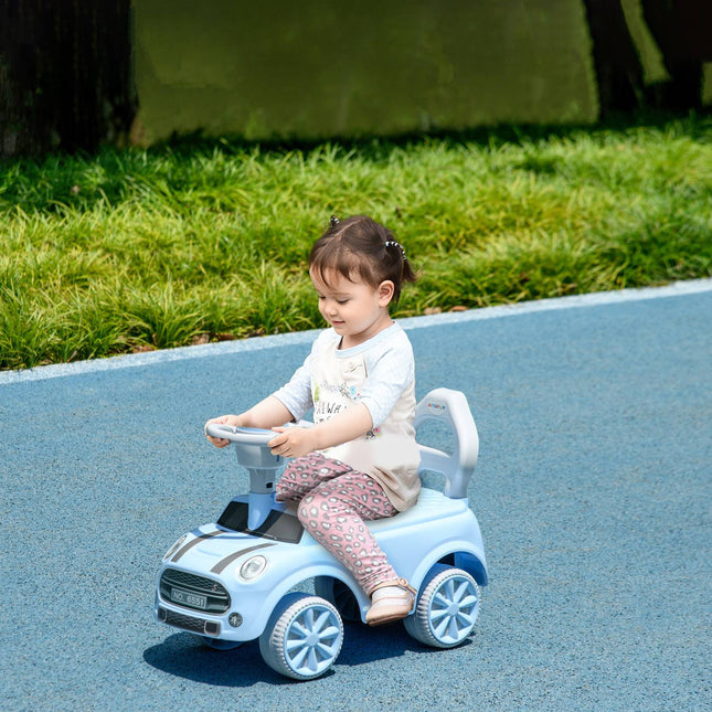 Light blue children's car with anti-tip, 53x52x35 cm