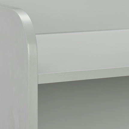 Children's room shelf in grey