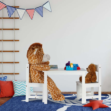 Children's seating group white with 2 chairs