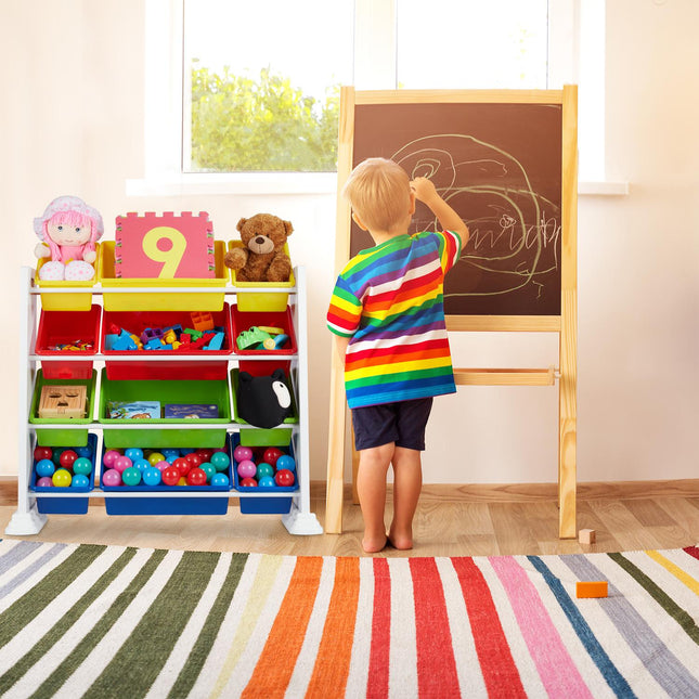 Children's shelf white with storage drawers