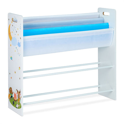 Children's shelf with 10 compartments and motifs