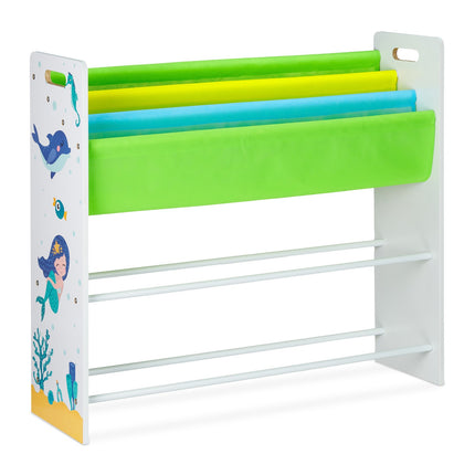 Children's shelf with 10 compartments and motifs