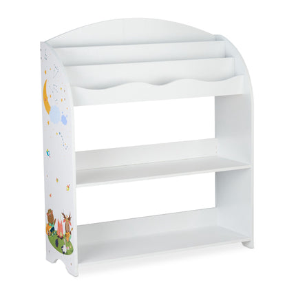 Children's shelf with 4 fabric drawers