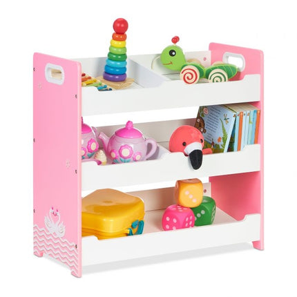 Children's shelf with 5 compartments
