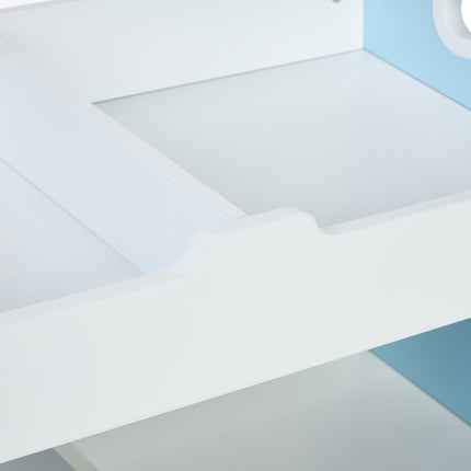 Children's shelf with 5 compartments