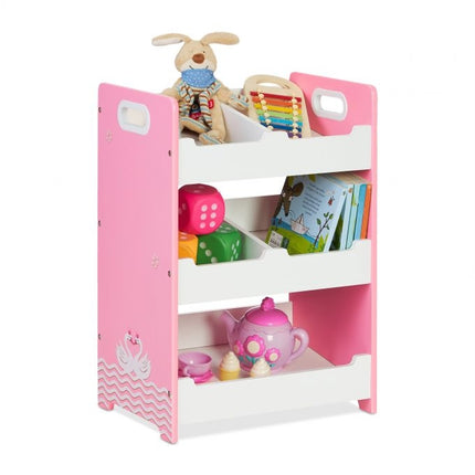 Children's shelf with 5 compartments