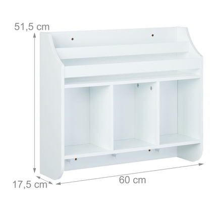 Children's shelf with 5 compartments