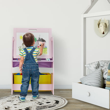 Children's shelf with blackboard