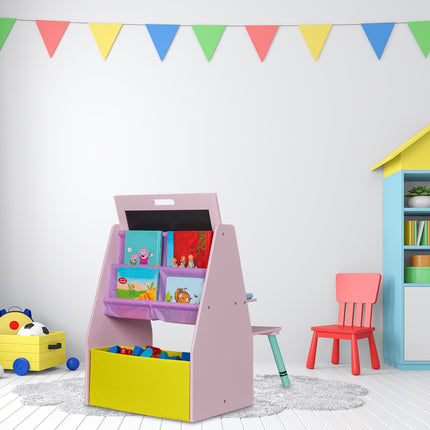 Children's shelf with blackboard