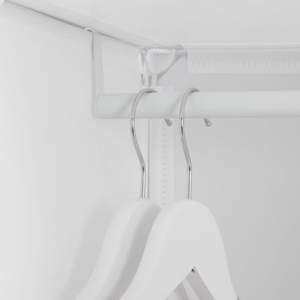 Children's shelf with clothes rails