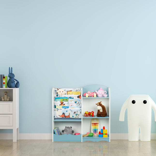 Children's shelf with dog motif