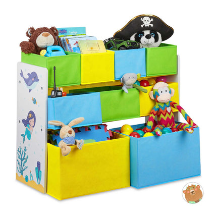 Children's shelf with motif and 9 drawers