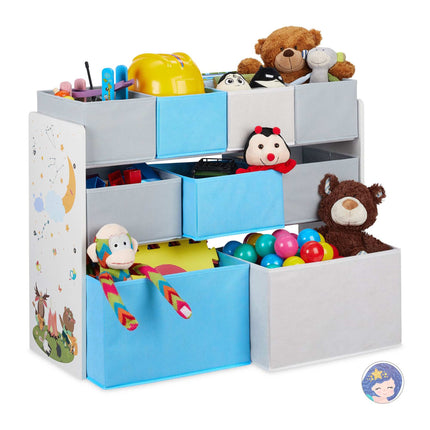 Children's shelf with motif and 9 drawers