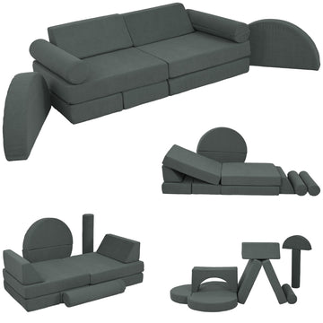 Modular Toddler Foam Play Sofa - 14 Piece Set