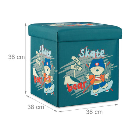 Children's stool with storage space