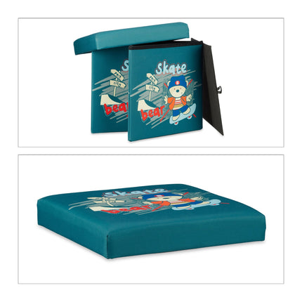 Children's stool with storage space