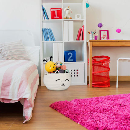 Children's storage basket cat