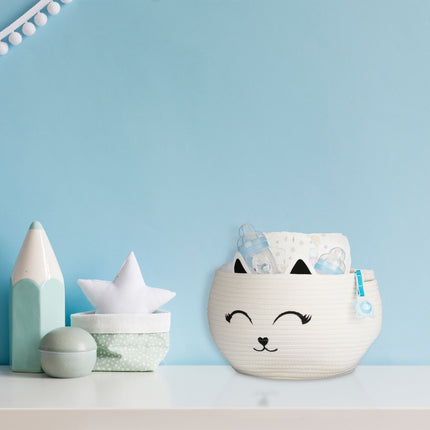 Children's storage basket cat
