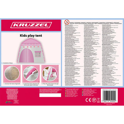 Children's tent HOME + lights 23472