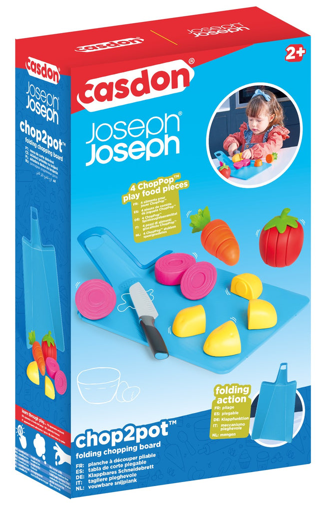 Chop2Pot snijplank met antislip grip en eenvoudig opvouwbaar