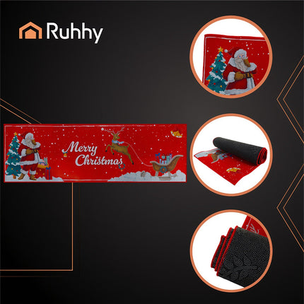 Christmas Anti-Slip Rug 160x50 cm – Quick-Drying Mat