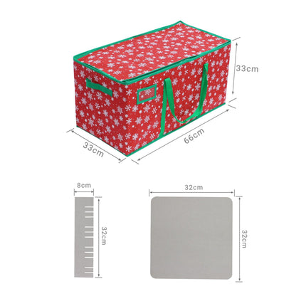 Christmas Bauble Storage Box, Holds 128, Adjustable Dividers