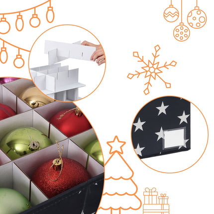 Christmas Bauble Storage Box, Holds 30 Ornaments