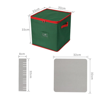 Christmas Bauble Storage Box, Holds 64 Ornaments