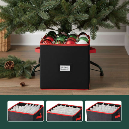 Christmas Bauble Storage Box, Holds 64 Ornaments