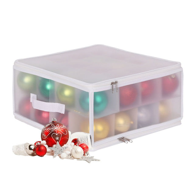 Christmas Bauble Storage Box with Adjustable Dividers