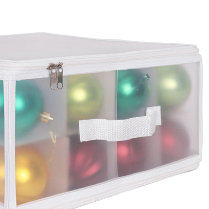 Christmas Bauble Storage Box with Adjustable Dividers