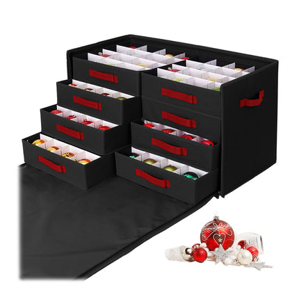 Christmas Bauble Storage Box with Adjustable Dividers