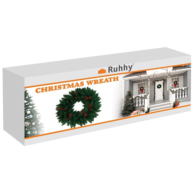Christmas Decoration Door Wreath Decorative Ornamental Ornament 60cm Thick XXL