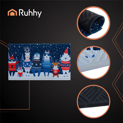 Christmas Doormat 75x45cm – Durable, Easy-Clean Mat
