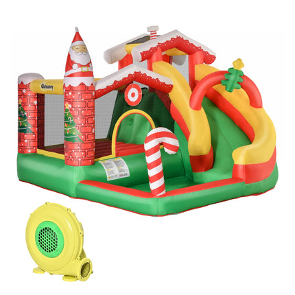 Children's Christmas bouncy castle with slide and ball pit