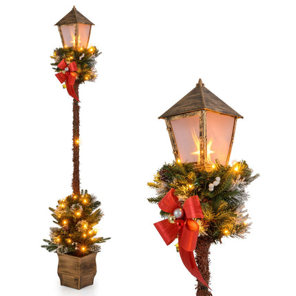 Christmas Lantern Street Lamp, 187 cm, 50 LED Lights