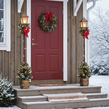 Christmas Lantern Street Lamp, 187 cm, 50 LED Lights