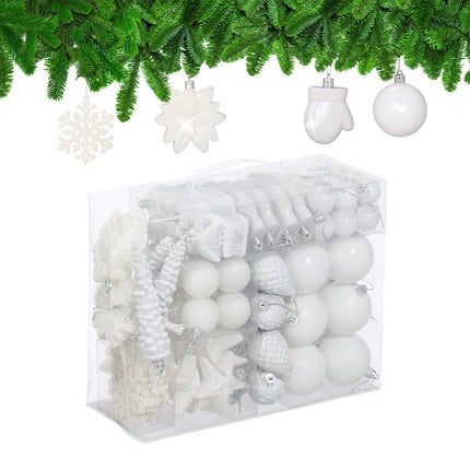 Christmas Ornaments Set, 100 Pieces, 10 Designs