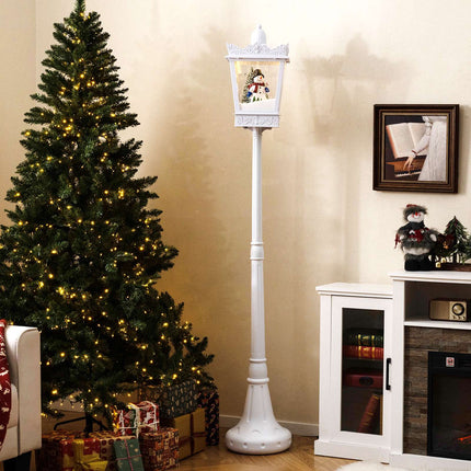 Christmas Street Lamp 185 cm, Warm White LED, Snowfall