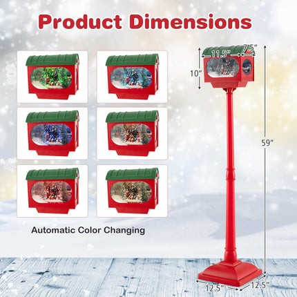 Christmas Street Lamp, Sound-Activated LED, 150 cm