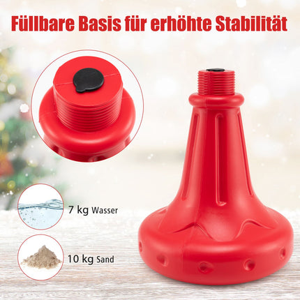 Christmas Street Lantern 185 cm, LED Snowfall, Music