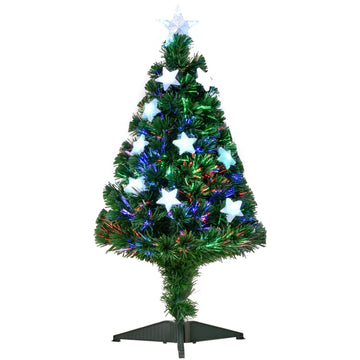 Artificial Christmas tree, 0.9 m fiber optics with LED lights