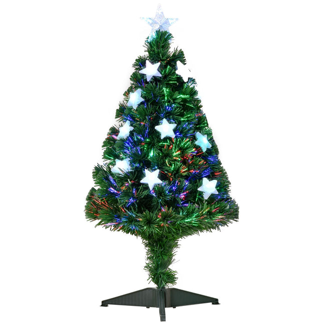 Artificial Christmas tree, 0.9 m fiber optics with LED lights