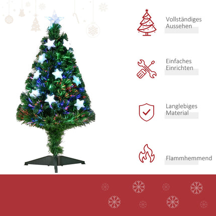 Artificial Christmas tree, 0.9 m fiber optics with LED lights