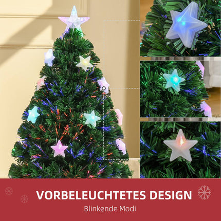 Artificial Christmas tree, 0.9 m fiber optics with LED lights