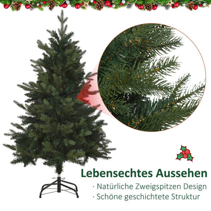 Artificial Christmas tree, 1.2 m high, 657 branches, metal stand