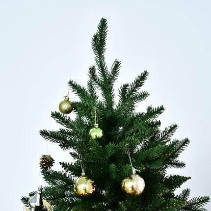 1.8m Artificial Christmas Tree, Dense Spruce, Metal Base