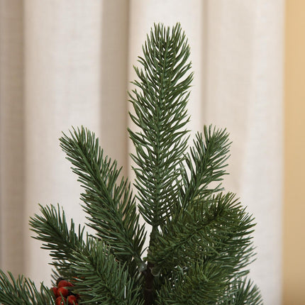 Artificial Christmas tree, 50cm, red berries & pine cones