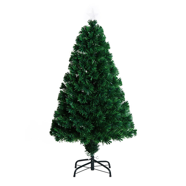 Fiber optic Christmas tree with LED lights, 120 cm
