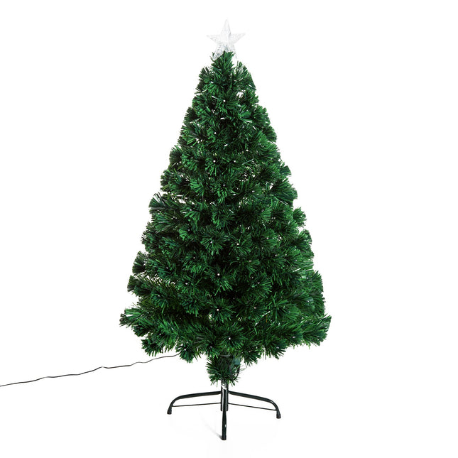 120 cm artificial Christmas tree with LED fiber lights